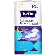 Прокладки гигиенические Bella Classic Nova Maxi Drainette Air, Белая линия, 10 шт.