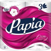 Туалетная бумага 4шт 3сл PAPIA Белая