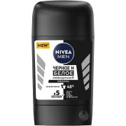 Дезодорант муж стик 50мл NIVEA Черное и Белое Невидимый