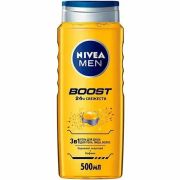 Гель для душа муж 500мл NIVEA BOOST 3в1