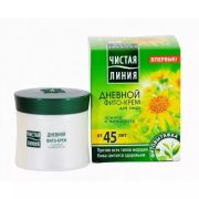 Крем для лица Чистая линия дневной Фитокрем 45+ Bio-коллаген Арника/Жимолость, 45 мл.