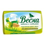 ВЕСНА Ассорти мыло туалетное 90г олива и миндальное молочко