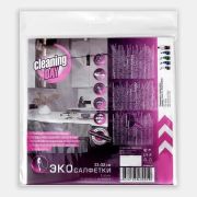 Cleaning Day салфетки белые 33*33 см, 3 шт.