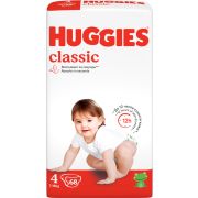 Подгузники детские Huggies Classic №4 7-18кг 68шт
