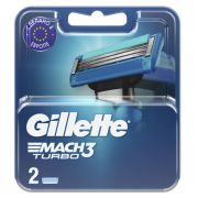 Gillette MACH-3 TURBO кассеты муж 2шт (20)