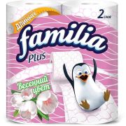 Туалетная бумага 4шт 2сл FAMILIA PLUS Весенний цвет