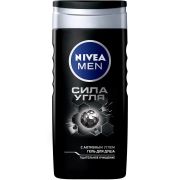 Гель для душа муж 250мл NIVEA Сила угля
