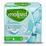 Прокладки 8шт MOLPED ANTIBAC Нормал