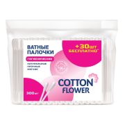 Ватные палочки Cotton flower в полиэтилене 300шт