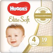Подгузники детские Huggies elite soft №4 8-14кг 19шт