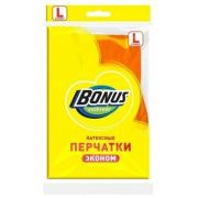 Перчатки латексные Bonus эконом L