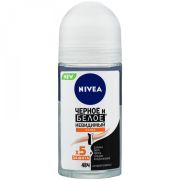 NIVEA дезодорант жен рол 50мл Черн.и Бел.Невид. Extra (30)