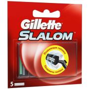 Кассеты мужские Gillette Slalom красные, 5 шт.