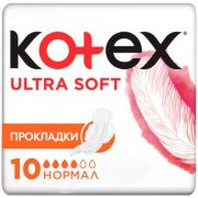 Гигиенические прокладки Kotex ultra soft нормал 10шт