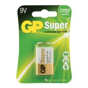 GP Super батарейка алкалиновая Крона 9V блистер 1шт/новый дизайн/ (200)