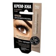 Краска д/бровей и ресниц 2*2мл Fito Косметик Крем-хна черная.