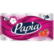 Туалетная бумага 8шт 3сл PAPIA Strawberry dream