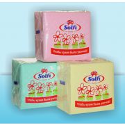 Салфетки СОЛФИ бум. 50л 1сл 24*24 цветные