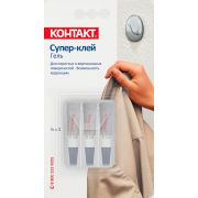 КОНТАКТ супер-клей 3х1г блистер, шоу-бокс