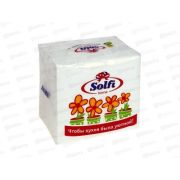 Салфетки СОЛФИ бум. 50л 1сл 24*24 белые
