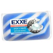 Мыло-крем 80г EXXE 1+1 Морской жемчуг (СИНЕЕ) полосатое