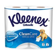 Туалетная бумага Kleenex cottonelle delicate white белая 2-слойная 4шт