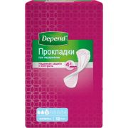 Прокладки при недержании Depend normal 4в1 женские 12шт