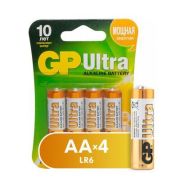 GP Ultra батарейка алкалиновая AA 15А блистер 4шт /новый дизайн/ (40)