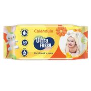 Влажные салфетки детские Ultra fresh baby calendula 60шт