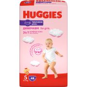 Трусики-подгузники Huggies для девочек №5 12-17кг 48шт