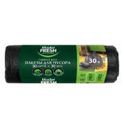Мешки для мусора Master Fresh черные, 30 л, 30 шт, 7 мкм.