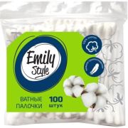 Ватные палочки Emily Style пакет с зиплоком, 100 шт.