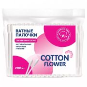 Ватные палочки Cotton flower в полиэтилене 200шт