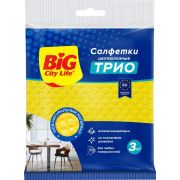 Салфетки Big city life целлюлозные трио 18*18см 3шт