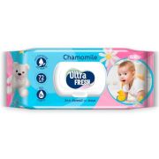 Влажные салфетки детские Ultra fresh baby chamomile с клапаном 72шт
