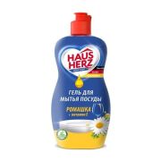 Средство для мытья посуды Haus Herz «Ромашка + Витамин Е», 450 мл.
