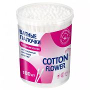 Ватные палочки Cotton flower в банке 100шт