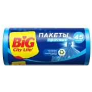 Мешки для мусора Big city life 55*70см 45л прочные синие 20шт