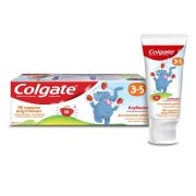 Зубная паста детская Colgate 3-5, защита от кариеса, с фторидом, для детей от 3 до 5 лет, со вкусом клубники, 60 мл.