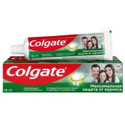 Зубная паста Colgate Максимальная защита от кариеса Двойная мята с комплексом кальция и фторида, 100 мл.
