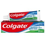 Зубная паста Colgate Тройное действие Натуральная мята для защиты от кариеса, удаления потемнений с зубов, 100 мл.