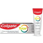 Зубная паста Colgate Total 12 Чистая мята с цинком и аргинином для антибактериальной защиты всей полости рта, 75 мл.