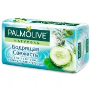 Мыло туалетное твердое Palmolive Натурэл Бодрящая Свежесть с экстрактами зеленого чая и огурца, 90 г.