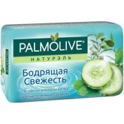 Мыло туалетное твердое Palmolive Натурэль Бодрящая Свежесть с экстрактами зеленого чая и огурца, 150 г.