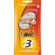 Станок д/бритья муж однораз 8шт Bic 3 Sensitive пакет