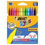 Мелок пластиковый 12шт 12цв BIC Kids Plastidecor