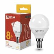 IN HOME лампа сд LED-ШАР-VC 8Вт 230В Е14 3000К 760Лм (100)