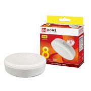 IN HOME лампа сд LED-GX53-VC 8Вт 230В 3000К 760Лм (100)