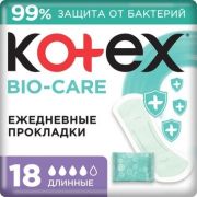 Kotex BIO-CARE прокладки еж 18шт Длинные MML (6)