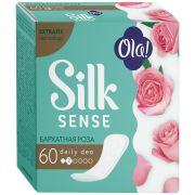 прокладки еж 60шт Ola Silk Sense Deily Deo Бархатная роза (12)